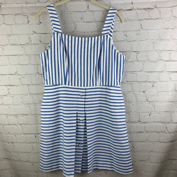 Topshop Dresses & Skirts - Topshop Striped Button Front Pinafore Dress